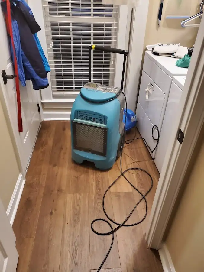 Commercial dehumidifier deployed for Flood Damage Cleanup in Upper Moreland
